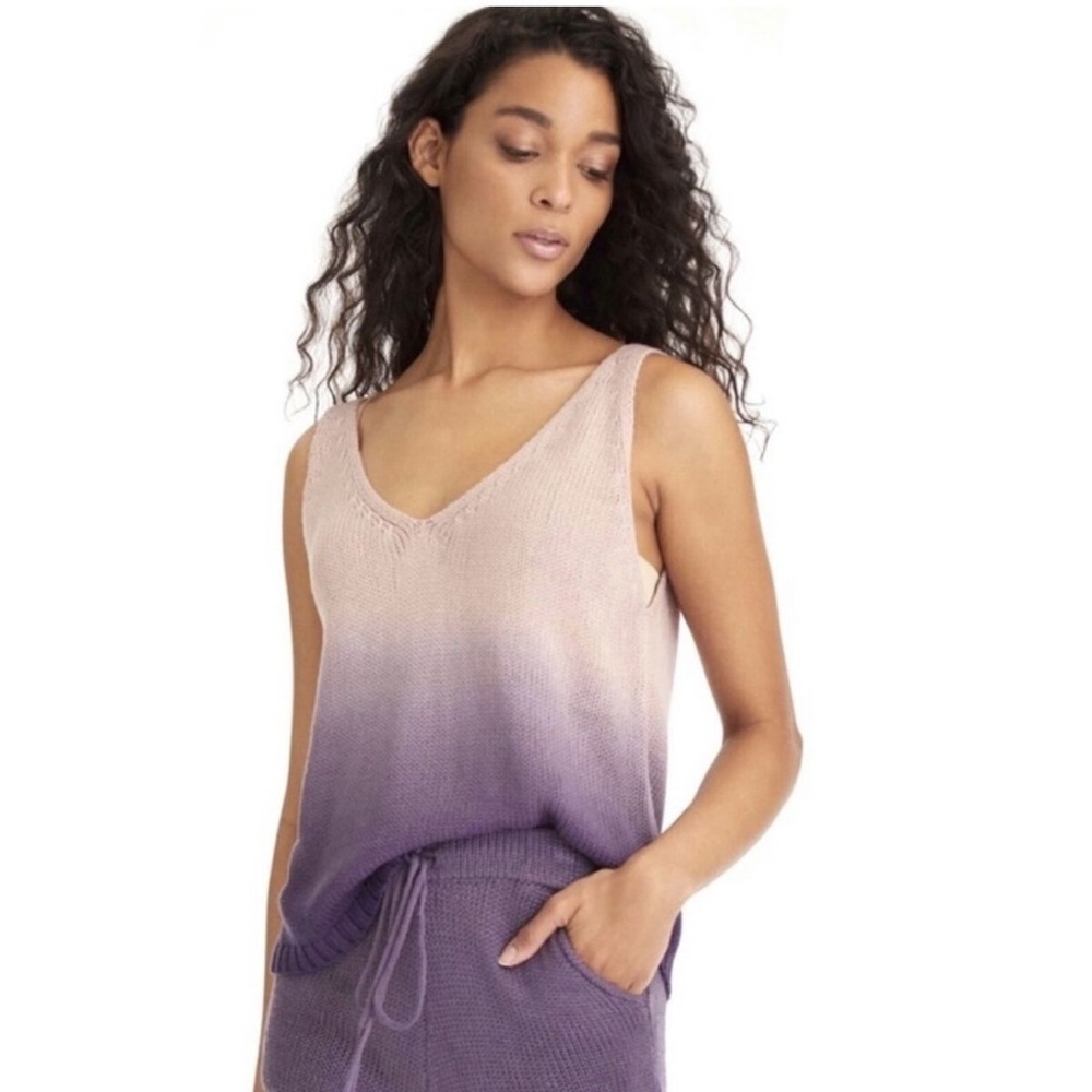 525 America Purple Ombré Knit Tank Top - Size S
